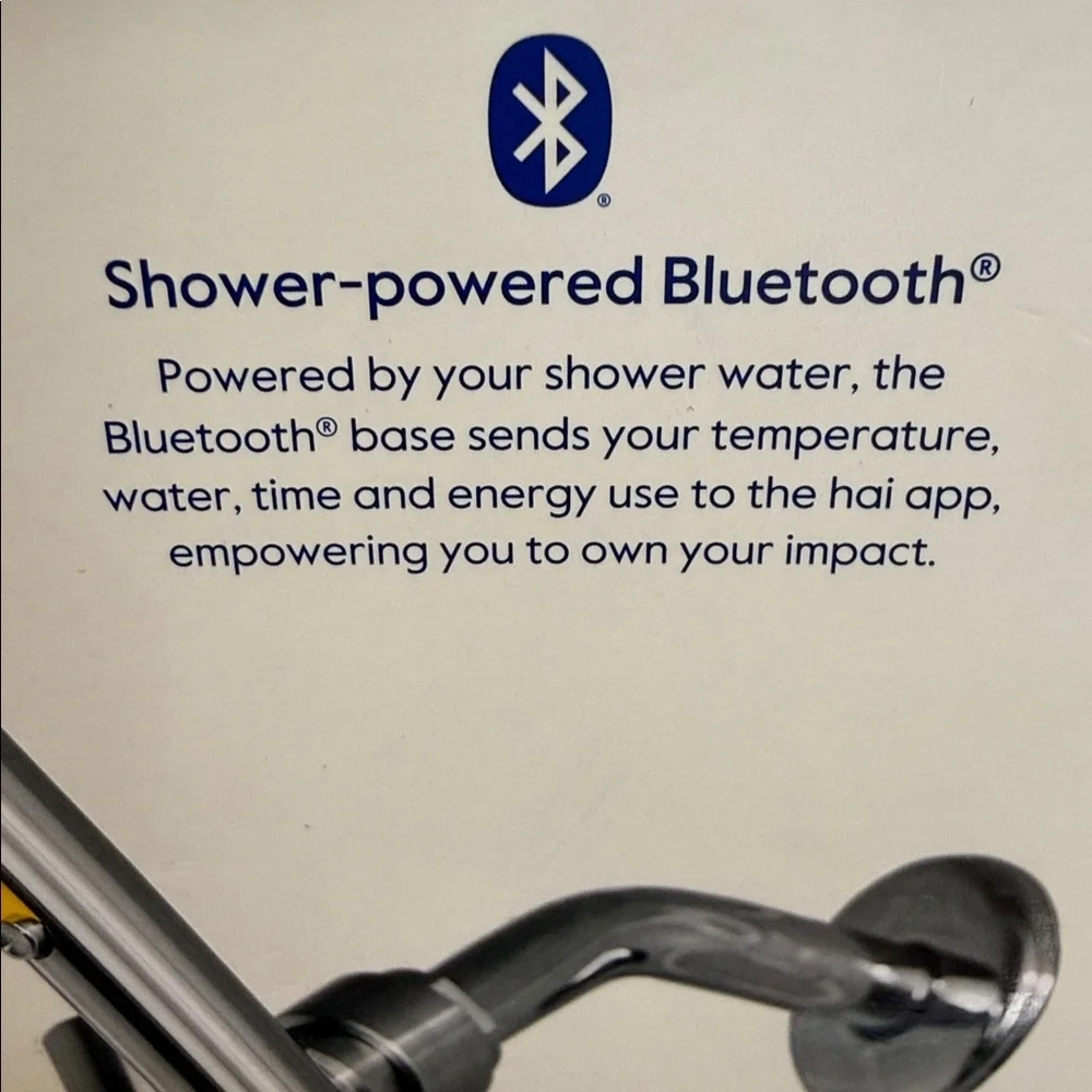 hai Smart shower head Bluetooth/adjustable pressure/hand held water saving head.